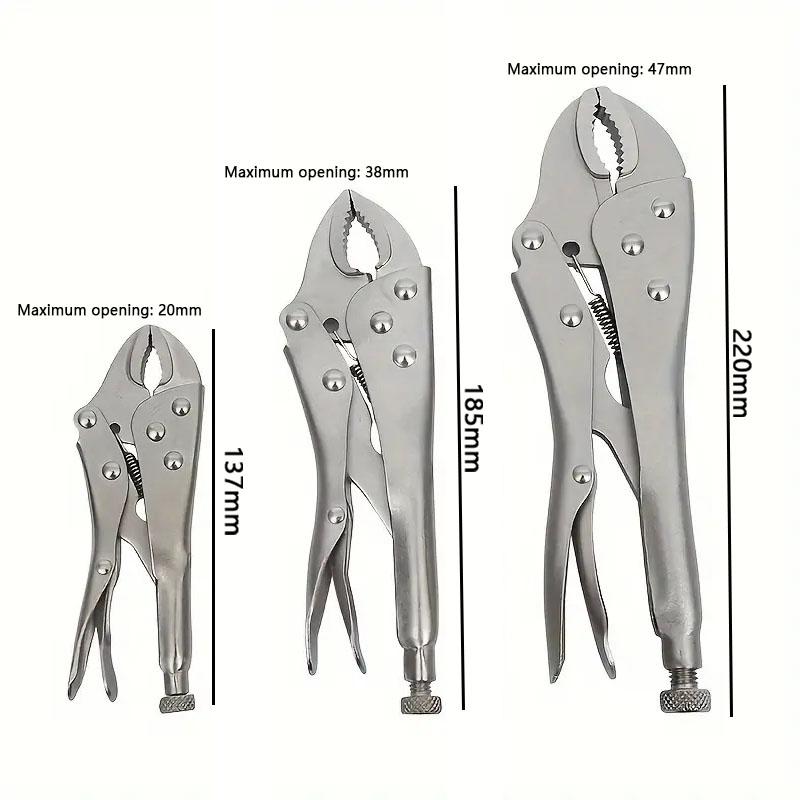 5/7/10 Inch Multi-Function Adjustable Locking Pliers Water Pipe Labor-Saving Gripping Pliers For Woodworking And Welding Repairs