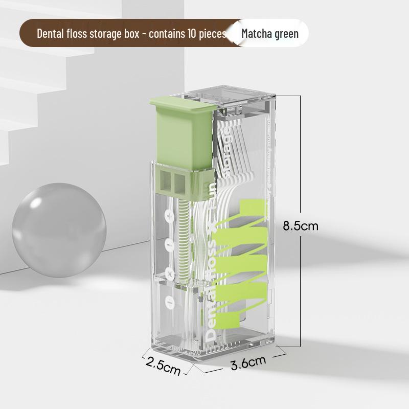 Automatic Pop-up Portable Mini Floss and Toothpick Storage Box