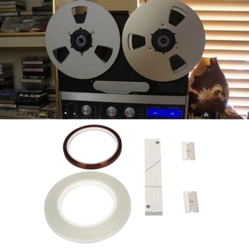 Splicing Block Kit, 1/4" 10" Aluminum Tape Splicing Set for Revoxsonido Opening Reel-to-Reel Cassettes, Includes 1 Roll of Splicing Tape and Leader Ta