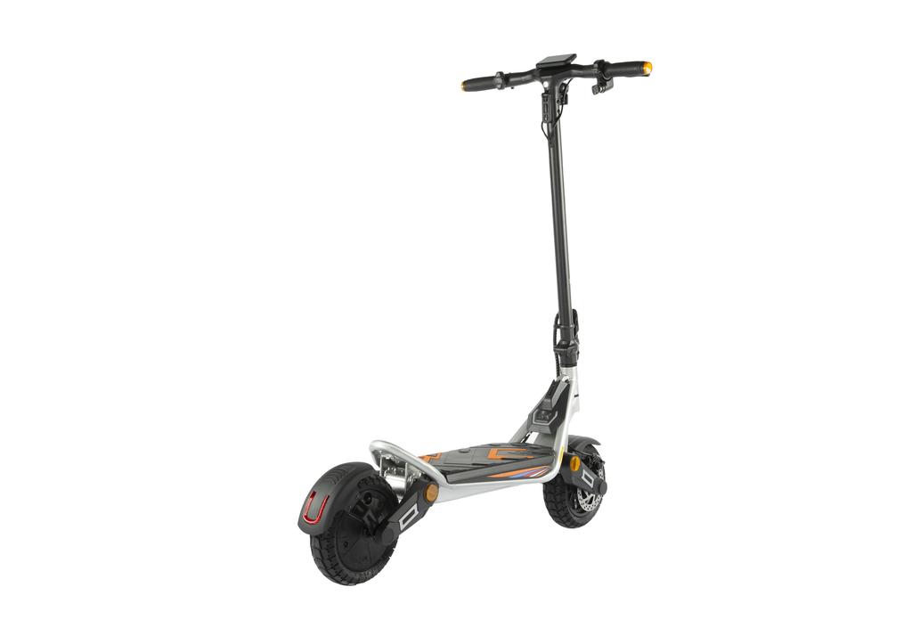 KuKirin A1 Electric Scooter - 45km/h High Speed, 45km Long Range, 800W Motor, Dual Disc Brakes & IPX4 Waterproof-silver(NO ABE)
