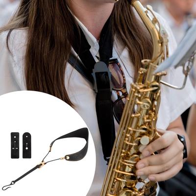 Clarinet Neck Strap,Adjustable Lightweight Easy Attachment Soft Sturdy Harness Oboe Strap Musical