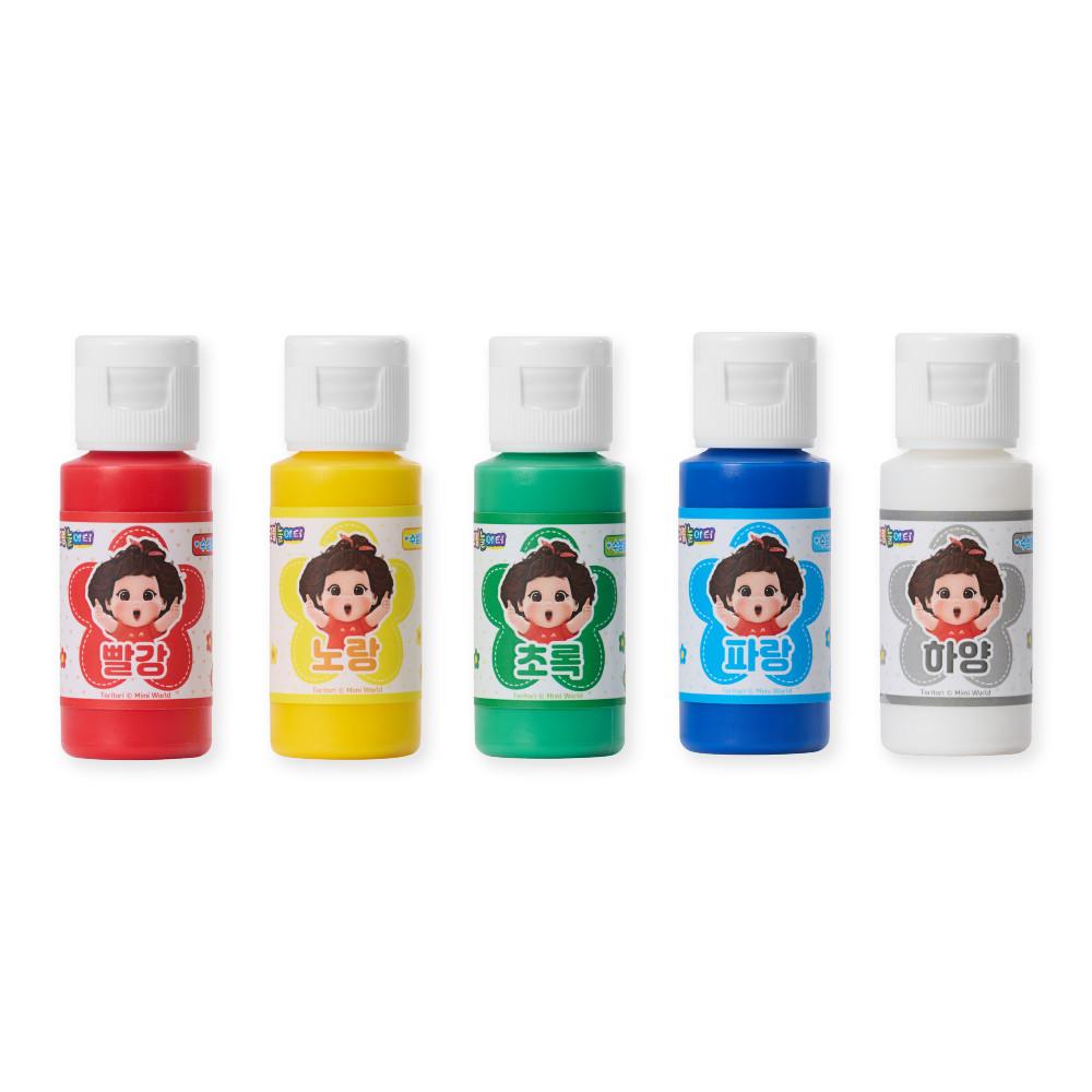 

[Mimi World Official] Заправка фарби Ddoldol (5 кольорів), популярні іграшки корейського характеру