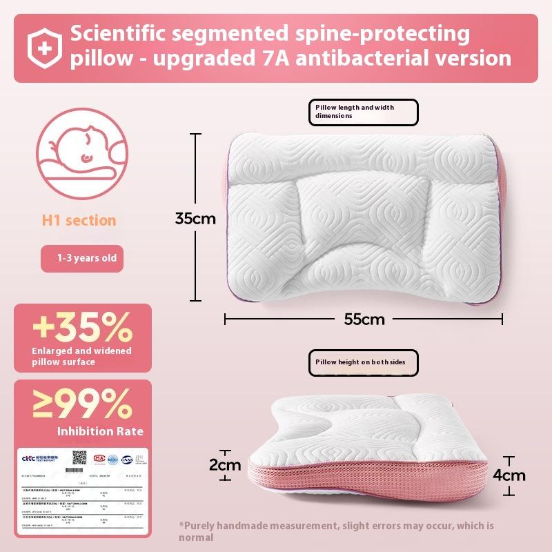 

Children S Pillow 1-2-3-6-7 Years Old Baby Pillow For All Seasons China Blue/Green/Pink H1/H2H3 H1 розовый