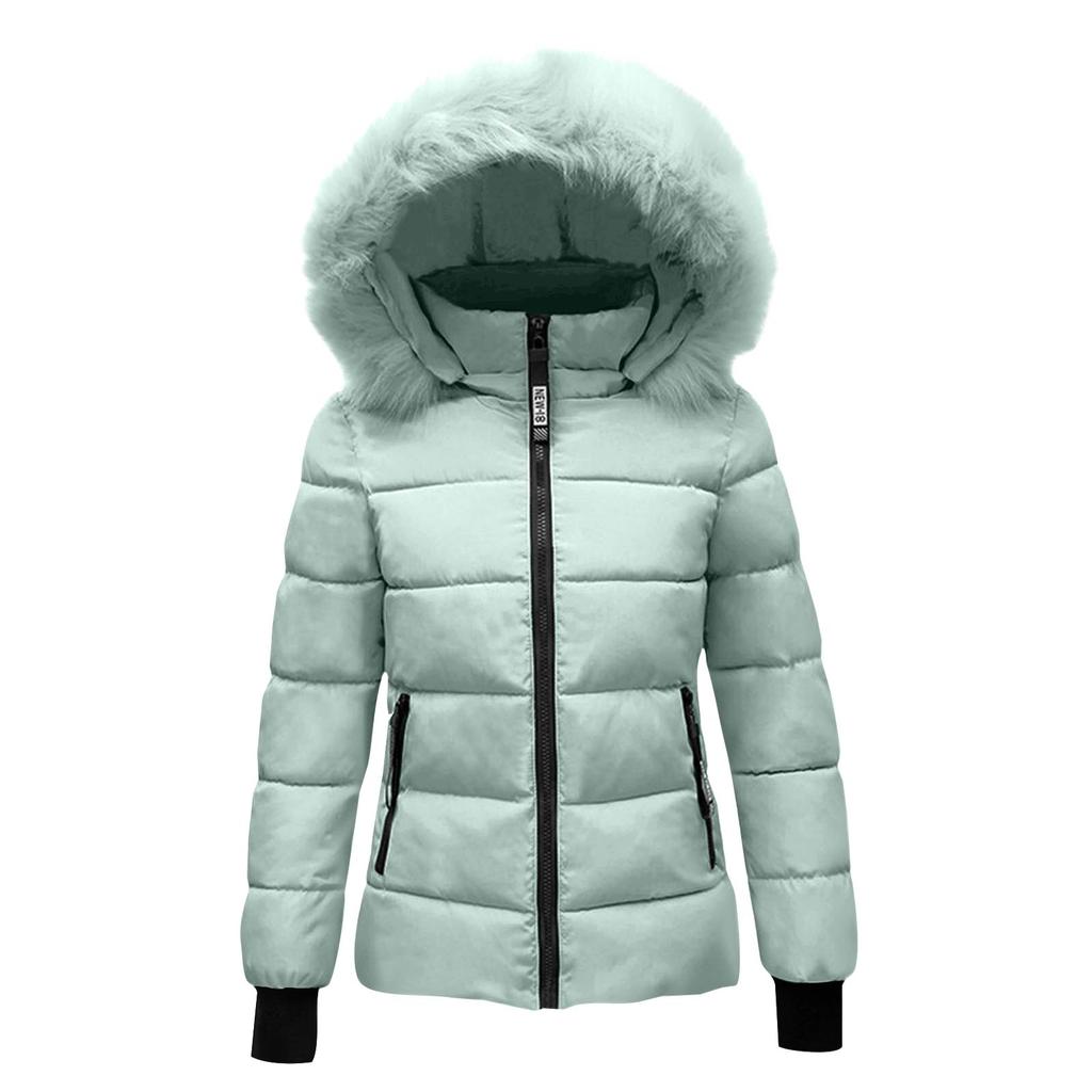 Winter Coat Women's Warm Jacket  Women's Long Sleeve Winter Coat With Pocket