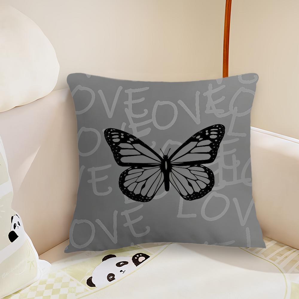 Flower Pattern love cushion cover Pillow Case Plush Fabric Soft Double Sided Print Sofa Cushion Cover Throw Pillow Covers