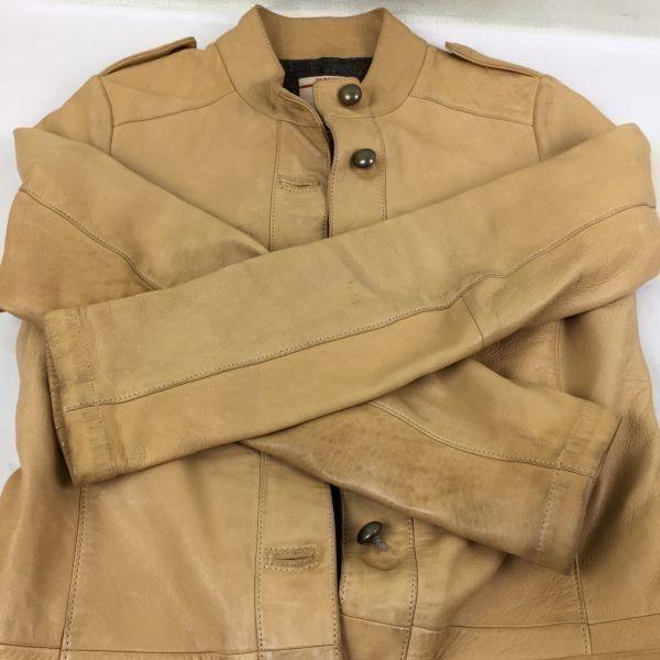 BACCA × Harris Tweed Sheepskin Coat Lined with Harris Tweed Size 38 Beige Tomorrowland(USED)