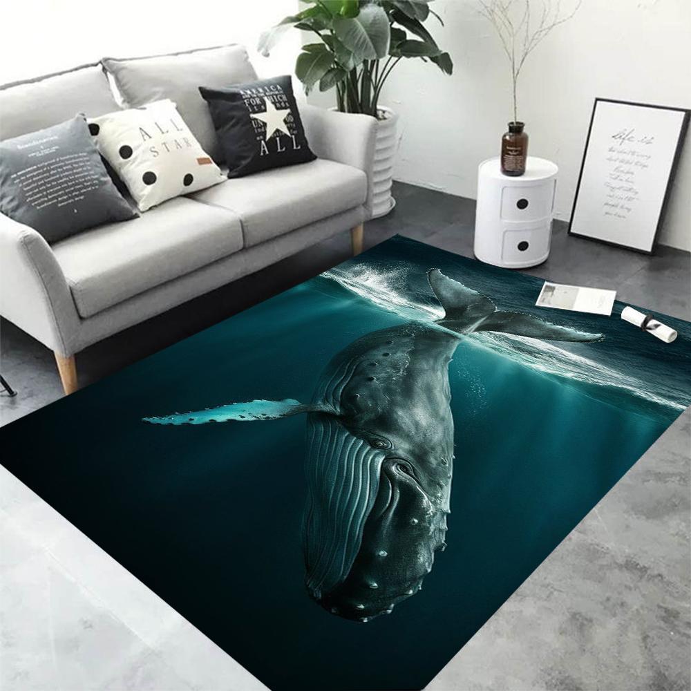 Tiefseehai Schwarm Teppich Hammerhai Angriff Teppiche Rutschfest Schallisolierung Wohnzimmer Schlafzimmer Eingangstür Sofa Büro Matten