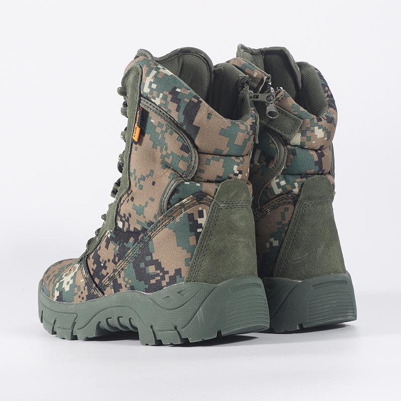 Outdoor Hiking Boots Army Green Camouflage Jungle Off-road Military Boots Khaki Camouflage Desert Combat Boots P649