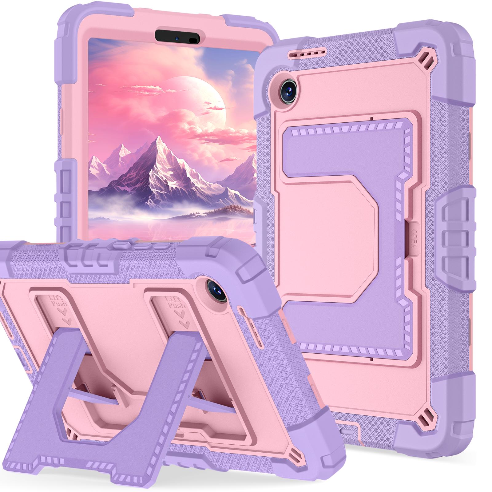 Voor Samsung Galaxy Tab A11+ Plus 11inch SM-X230 SM-X236 Hoes A9 Plus Kinderen Siliconen PC Tablet Cover Armor Case A11 Plus 11inch 2025 paars