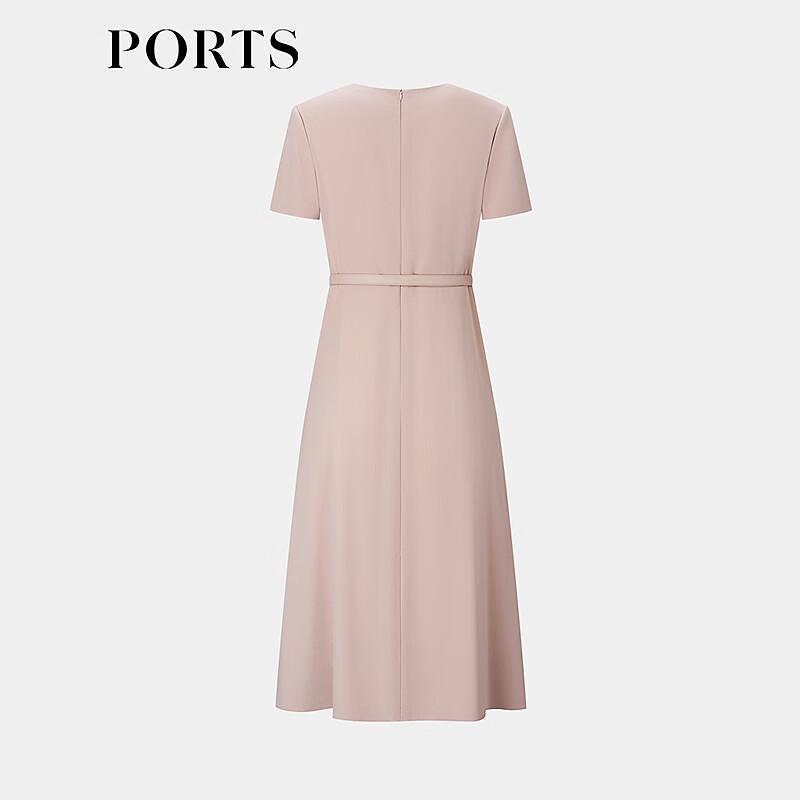 PORTS Spring 2026 Grey Rose V-Neck Dress