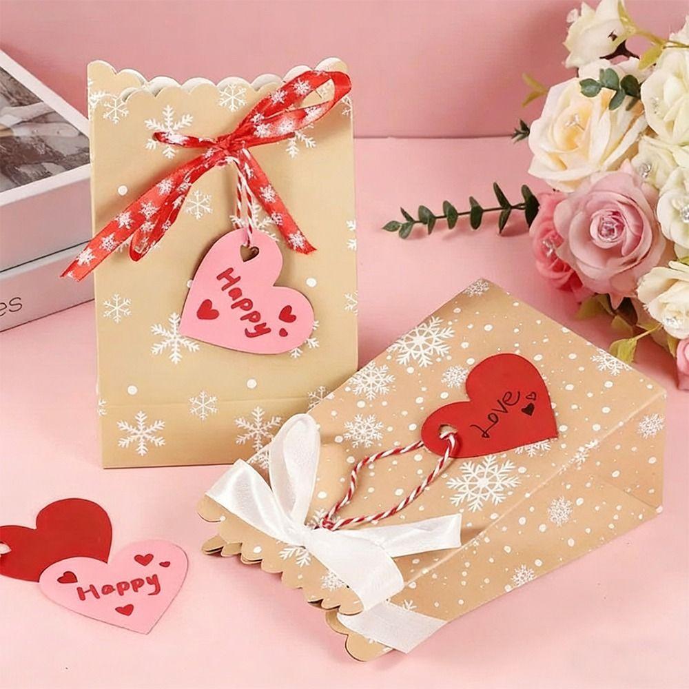 100pcs DIY Valentine's Day Tags Heart Shape Blank Hanging Decoration Gift Labels Red Pink Paper Gift Hanging Tag