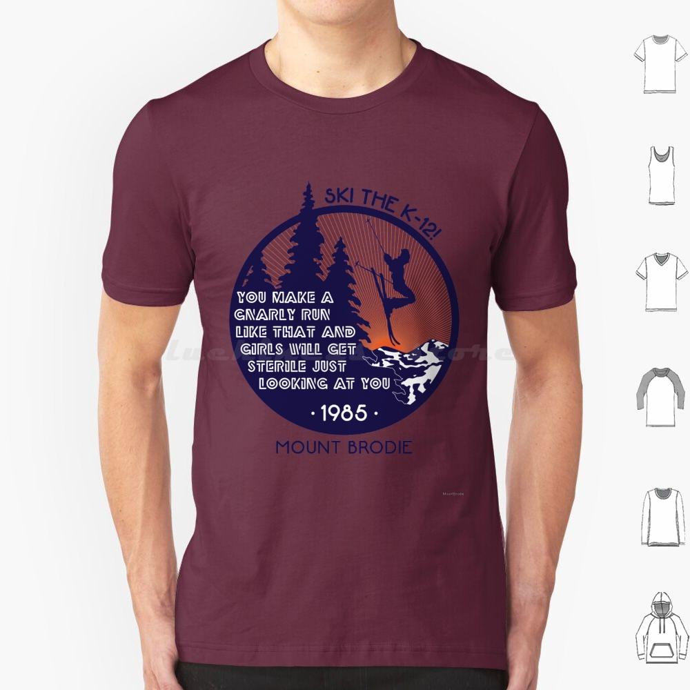 Gnarly Run T Shirt Big Size 100 Cotton K12 K 12 Betteroffdead 80s 80smovie Ski Skiing Eighties Skier 1985 Movie