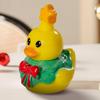 Mini Christmas Resin Ducks Desk Decor Animal Figures Party Bathroom Garden Classroom Cake Decoration Apartment Hotel