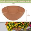 3 Felt Liners for Round Hanging Baskets And Flower Pots