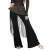 Fashion Sequins Tassels Belly Dance Belt Jazz Dance Street Dance Triangle Hip Scarf Show Costumes Shiny Waist Chain for Women