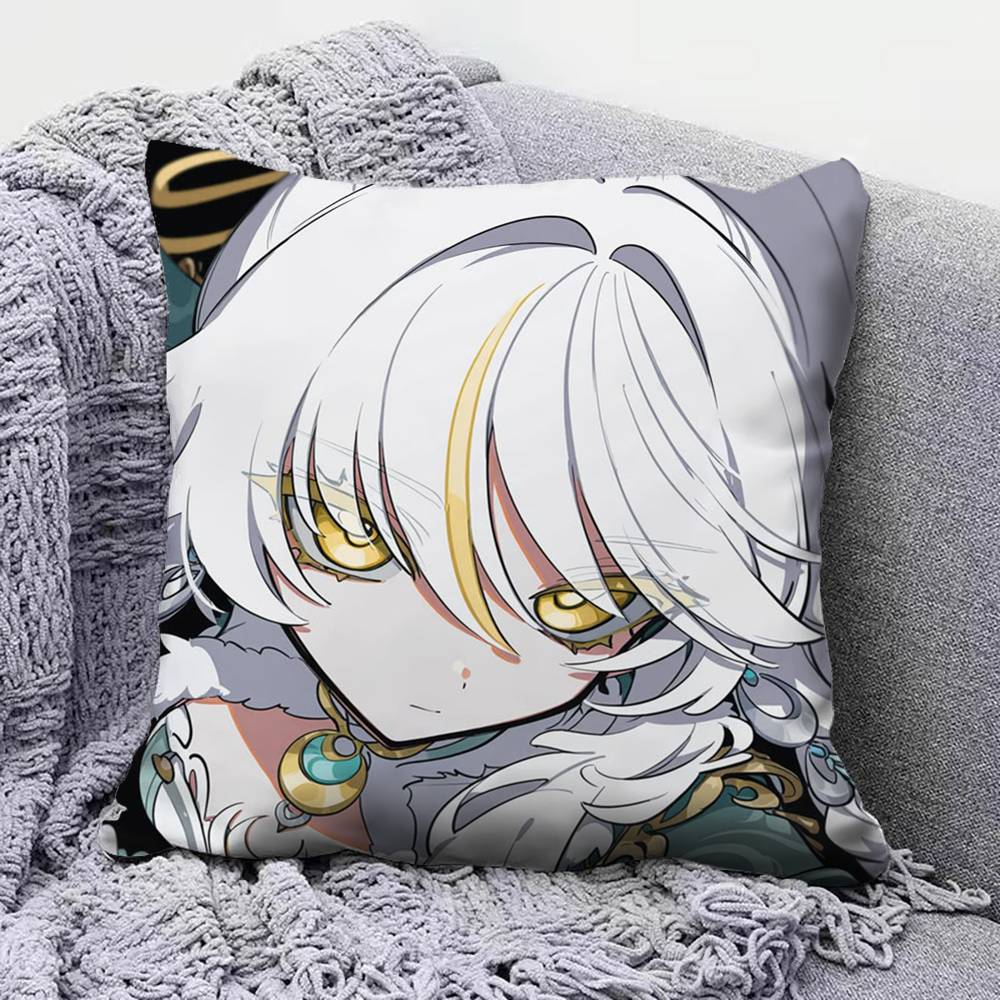 Zibai Genshin impact Game Home Sofa Cushion Covers and Aecorative Custom Pillow Covers