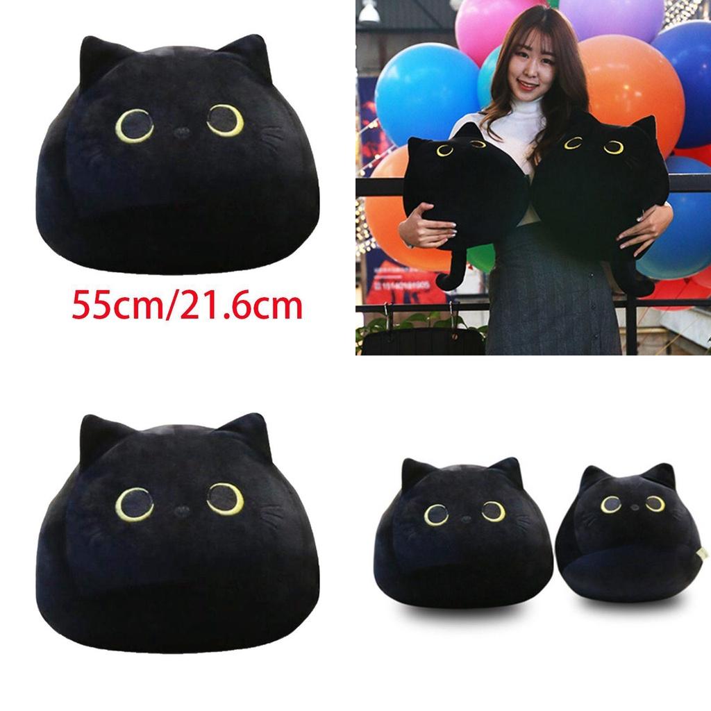 Adorable Black Cat Shaped Plush Toy Soft Stuffed Doll For Cozy Comfort And Play