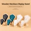 Wooden Jewelry Display Frame Velvet/PU Jewelry Organizer Necklace Holder  Packaging Display