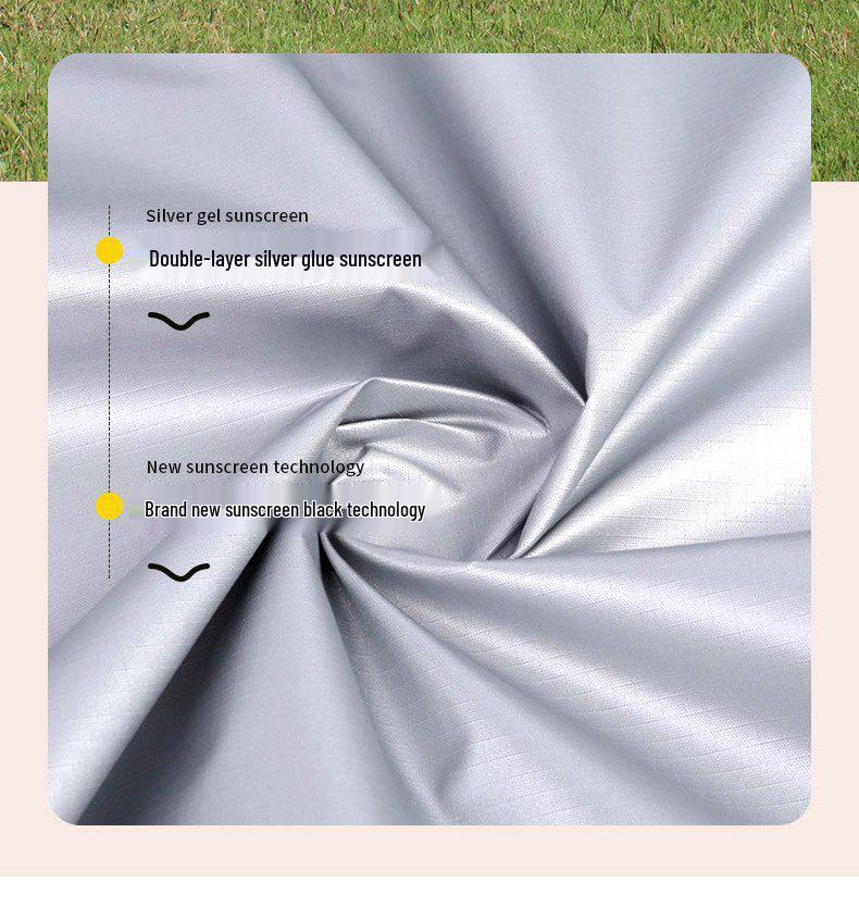 Automatic Folding Double-Layer Beach Tent for 3-4 People - Quick-Open, Thickened, Rainproof Camping Shelter