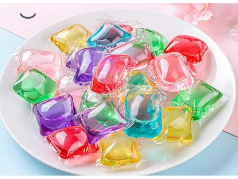 Camellia Five-in-One High Concentration Laundry Pods with Stain Removal, Clothes Care, and Scent Beads