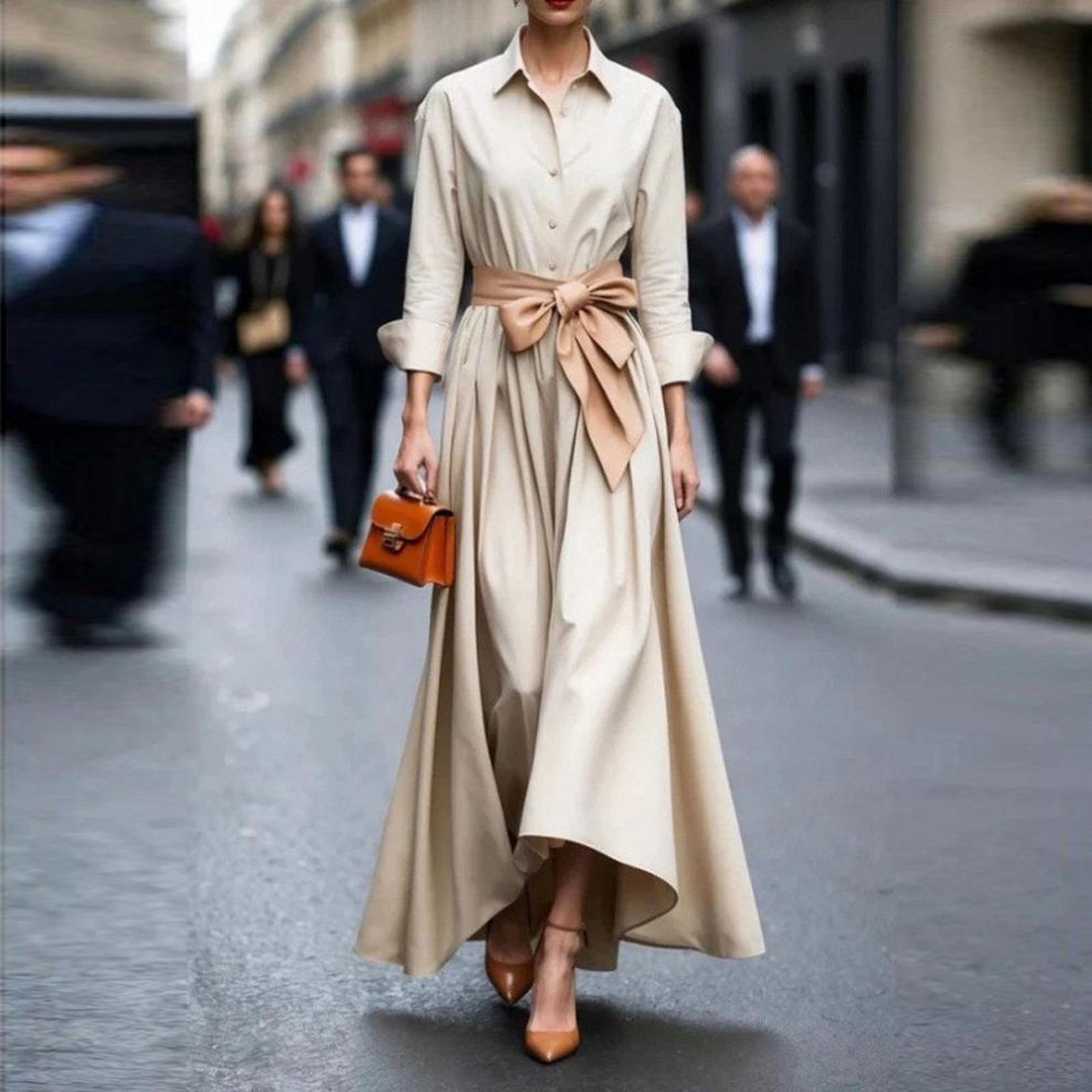 

Женское повседневное модное платье с круглым вырезом, без рукавов, в стиле ретро, с рождественским принтом M бежевый