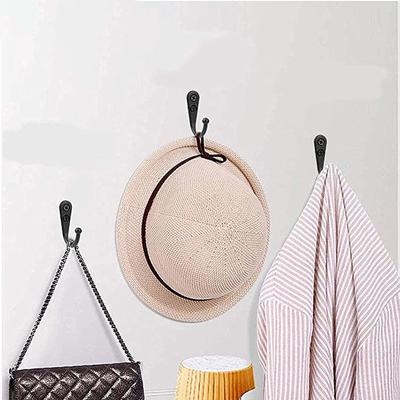 Heavy Duty Alloy Hooks With Screws Wall Mounted Hanging Hangers For Coat Towel Bags Cups Hook Home Storage Rack Holder