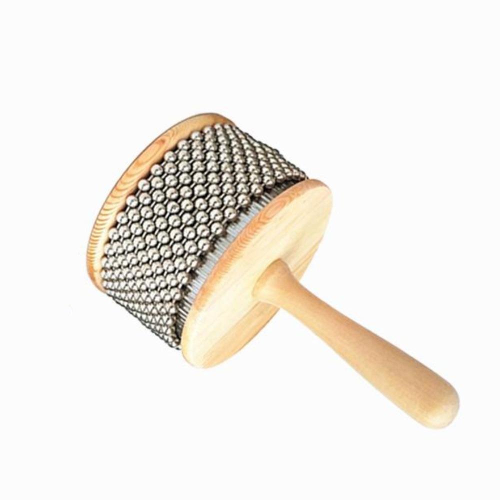 Music Education Percussion Hand Cabasa Stainless Steel Beads Hand Crank Toy  Kindergarten Home