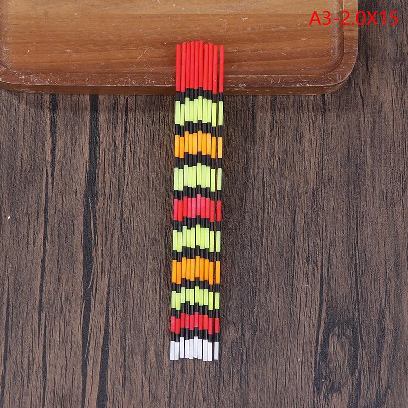 

YY999 10Pcs/Lot Drift Tail Fishing Float Top DIY Hollow Bold Tails Floats Buoy Tackle Accessory Eye Catching Fishing Float