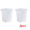 Meshpot Clear Plastic Orchid Pots For Flower Breathable Basin Orchid Planters Root Control Orchid Transparent Desktop Pot