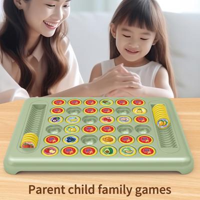 Memory-Reversi-Schachspiel für Kinder, 2 Spieler, Obst-Flipping-Schach, Matching-Spiel, pädagogisches Memory-Herausforderungsspielzeug, Geschenk für Kleinkinder, Jungen und Mädchen