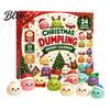 Stocking Stuffers for 24 Days Squeezy Advent Toy Children Christmas Calendar 2026 Dumpling Toys Countdown Plush Calendar Decor Jumbo