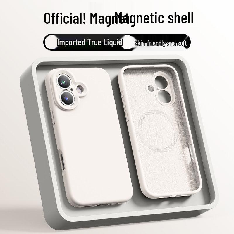 MagSafe-Compatible Liquid Silicone iPhone 14 Pro Case with Inner Magnetic and Drop Protection
