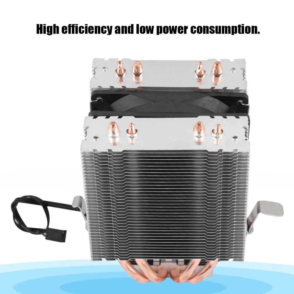 4 Heat Pipe CPU Fan Radiator Cooler Heat Sink For Intel LGA AMD 1366 1155 775