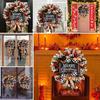 Merry Wreath Christmas Door Hanging Red Fruit Garland Simulation Ornament Xmas