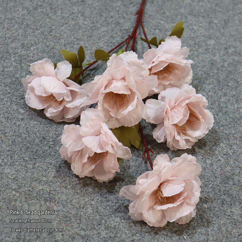 Шелковая композиция из 6 цветов гардении и пионов для свадебной арки или декора отеля