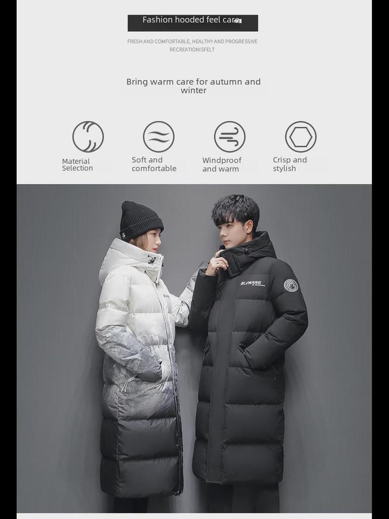 Pánská zimní bunda střední délky - 90% prachové peří bíé kachny, kvalita zkontrolována, hřejivá pro páry