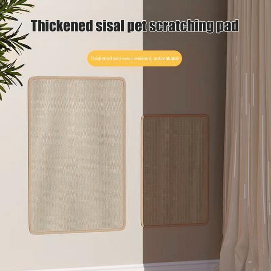 Cat Scratcher Board Sisal Hemp Wall-Mounted Pad Protect Furniture Paw Training Scratch-Proof Cat Scratching Post