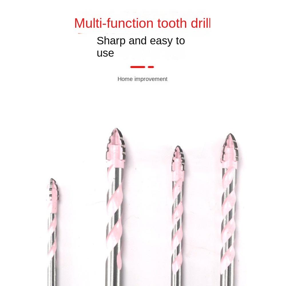 Vierschneidiger Exzenterbohrer Schräger Kopf Gezahnter Betonbohrer Satz Hohe Härte Sechskantschaft Bohrer Bohrwerkzeug