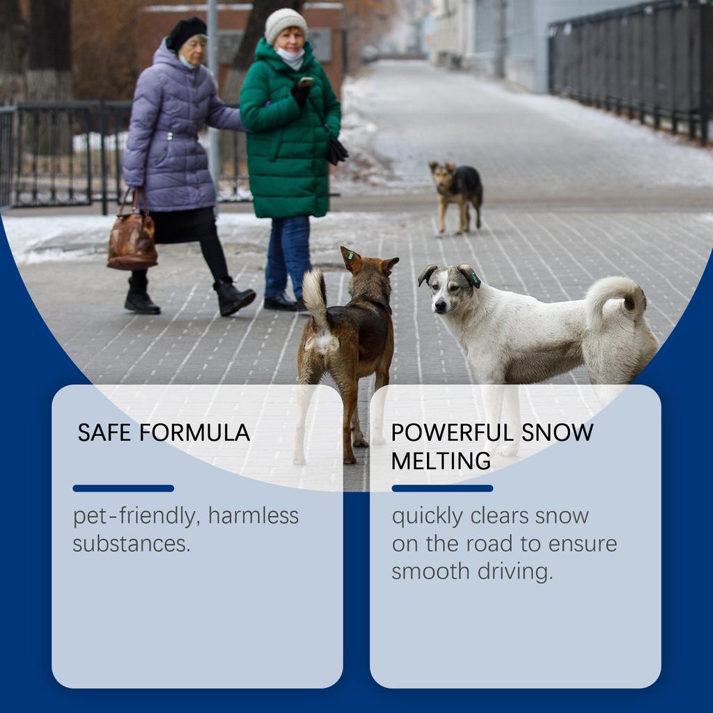 Pet-Friendly -Icer Winter Snow And Ice Melting - Cleaner For Concrete Floors And Streets