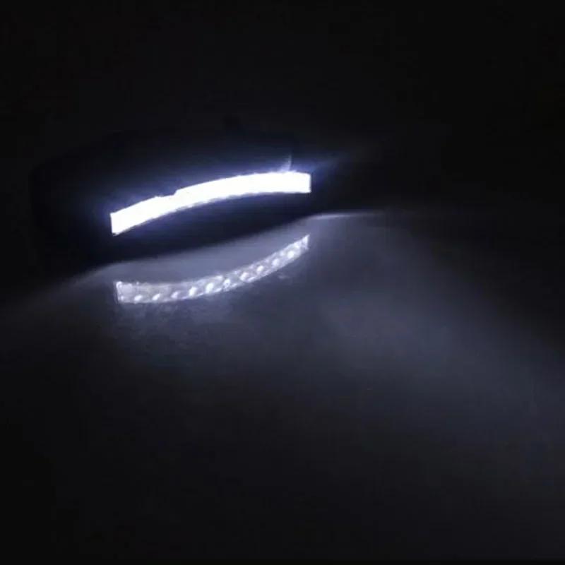 Portable 11 LED COB Headlamp, Hat Clip Flashlight, Super Bright Battery Light for Night Fishing, Camping & Hiking