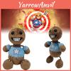 Peluche Kick The Buddy, Pelliccia Morbida Cristallo, Marrone, Altezza 30cm, Imbottitura in Cotone PP