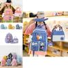 Fashionable Versatile Backpack Set For School And Outdoor Leisure In Multiple Colors