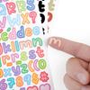 0.5 Inch 5 Sheets Small Letter Stickers Number Alphabet Sticker for Stationery Scrapbook Grad Cup Mug DIY Crafts Art Making