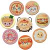 8-teiliges Süßes Cartoon-Essen DIY Diamantmalerei Untersetzer-Set, 5D Vollbohrer Runde Diamantkunst Untersetzer-Set, Handgefertigte Bastelarbeiten, Heimdekorations-Geschenke