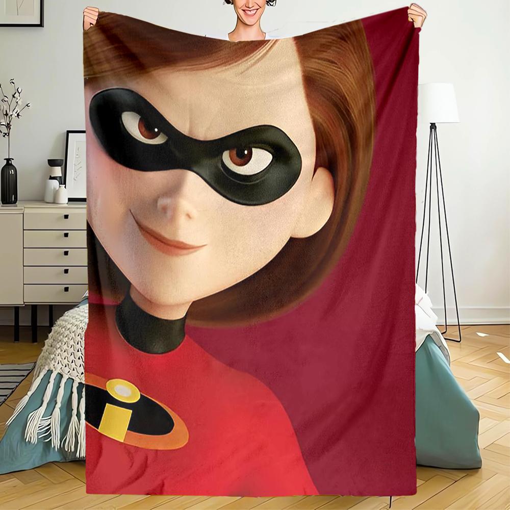 The Incredibles Theme Printed Blanket - Perfect for Couch, Bed, Travel & Outdoor Use | Machine Washable, Cozy & Durable.