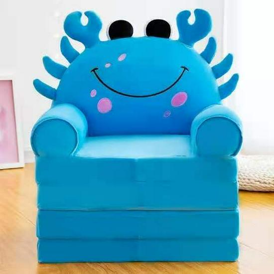 Cartoon Children's Multi-Layer Folding Plush Sofa Bed 