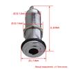 Yibuy Nickel 1/4 Inch Guitar/Bass Jack, Cylinder Flush Mount, Cylindrical Socket, High Reliability, Easy Installation, Improved Sound Quality