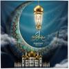 Dekor Eid Mubarak Nástěnný závěsný gobelín Měsíční hvězda Muslimský festival Ramadán Dekor Dekor pozadí Banner Dekor