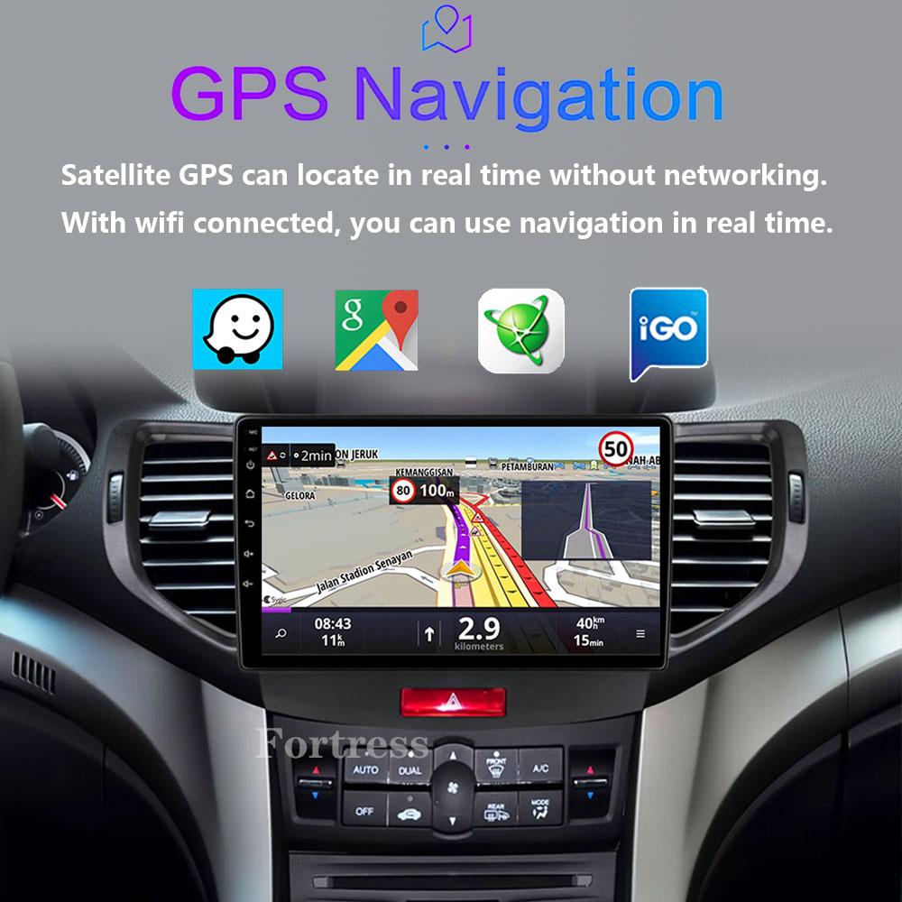 8G 128G For Honda Accord 8 Acura TSX 2008 - 2012 Car Radio GPS Android Multimedia System Navigation Auto BT No 2 Din DVD