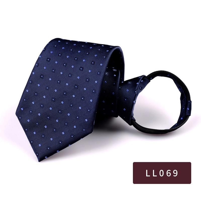 8Cm Pull Tie Dress Lazy Tie Men'S Clothing Accessories Striped Suit Business Tie